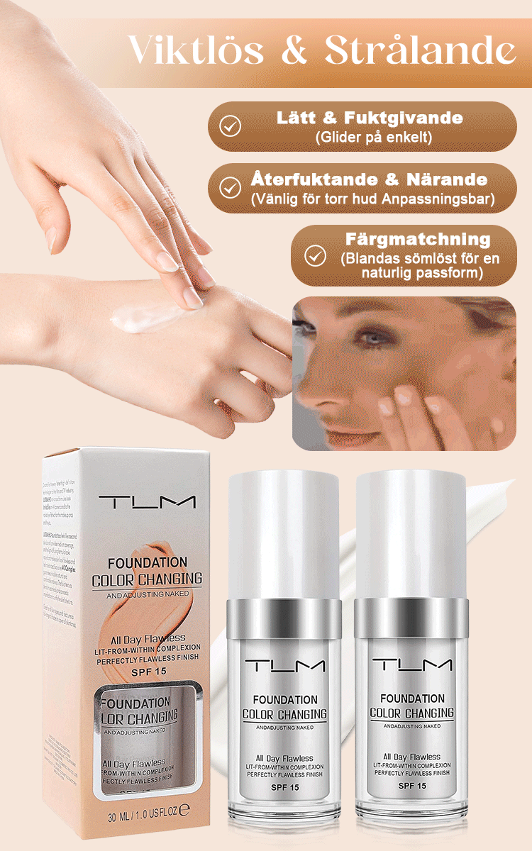 TUM ShadeSync™ – Foundationen som anpassar sig till din hud