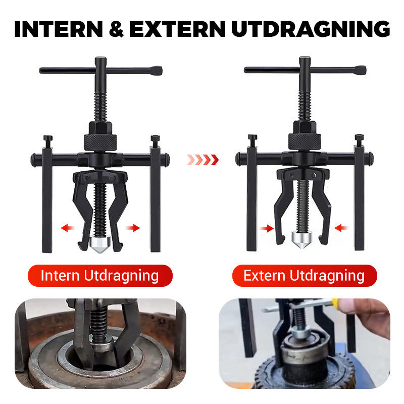 TriGrip™ – 3-Klospullare för Lager och Bussningar