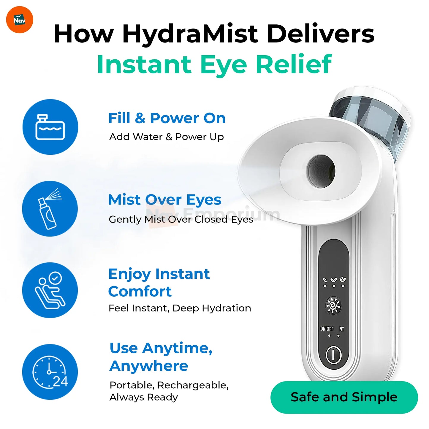 OcuSteam™ – Omedelbar lindring vid torra ögon