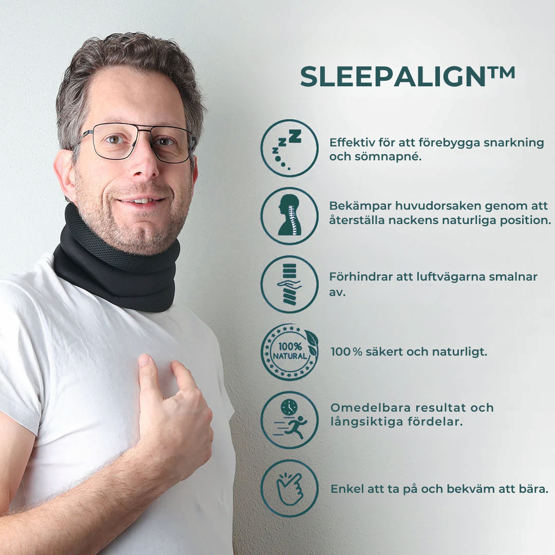 SleepAlign™ – Nackstöd mot snarkning och sömnstörningar